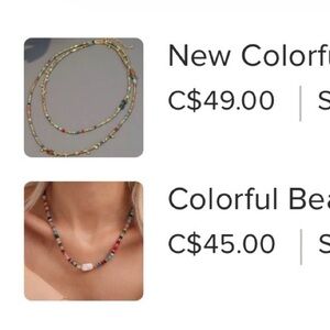 BUNDLE FOR ACG23 -Colorful Multicolor Beaded Necklace - Women Jewelry